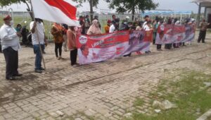 Orasi Para UMKM Bersama Relawan Jokowi Horas Indonesi Di Stadion mini Teluk Naga Tangerang