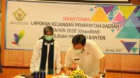 Bupati Lebak Serahkan Laporan Keuangan Pemerintah Daerah TA 2020