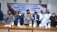 Polresta Tangerang dan Forkopimda Musnahkan 4 Kg Narkotika Jenis Sabu