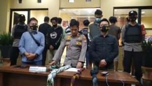 Polsek Ciwandan Amankan Puluhan Remaja yang Sempat Viral di Medsos Perang Sarung