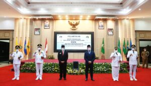 Lantik Bupati Pandeglang dan Walikota Tangsel Gubernur Banten Tekankan Amanah Terhadap Jabatan dan Penanganan Covid-19