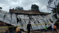 Polsek Pulau Panggung Identifikasi Kebakaran Rumah Sekaligus Warung di Ulu Belu