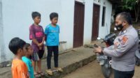 Bhabinkamtibmas Pekon Datarajan Sambangi Warga Himbau Tidak Bermain Meriam Bambu dan Petasan