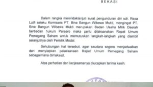 JOKER : Ada Dugaan Intimidasi, Komisaris BBWN Mengundurkan Diri