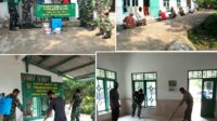 Koramil 0302 Warunggunung  Laksanakan Karya Bhakti Bersihkan Mushola Bersama Maayarakat