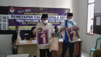 Rapat Pleno Terbuka dan Penetapan Nomor Urut Calon Kades Onyam Gunugkaler Tahun 2021
