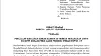 PEMKOT BEKASI LAKUKAN PENIADAAN GIAT ZIARAH KUBUR 12 s.d 16 MEI 2021