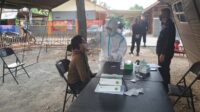 Yon D Pelopor Satbrimob PMJ Sediakan Posko Swab Antigen Gratis Untuk Warga Pulang Mudik