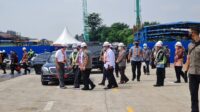 PRESIDEN RI PANTAU PEMBANGUNAN KERETA CEPAT JAKARTA-BANDUNG DI TOL JAPEK KM 5+500 JATICEMPAKA