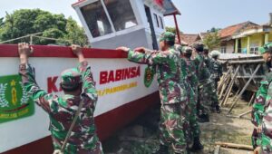 Kapal Babinsa Ke Dua Selesai, Sebelum Berlayar Kodim 0601/Pandeglang Gelar Tasyakuran
