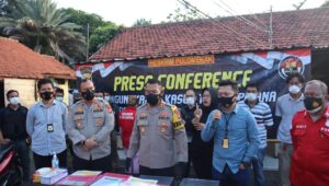 Press Conference Polres Cilegon Ungkap Kasus Prostitusi Online