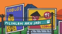 Pilkades Bakung Kronjo Perang Baleho, Di Duga Dukung Salahsatu Calon Aparatur Desa Di Duga Tidak Netral