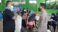 Kapolres Lebak Tinjau Pelaksanaan Vaksinasi Massal Di GOR Ona Rangkasbitung