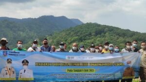 Hari Lingkungan Hidup Sedunia, DLH Kabupaten Serang Tanam Pohon di Puncak Gunung Pilar