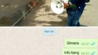 Sebaran WhatsApp Oleh Panitia Ketua Pemilihan RW Desa Sumber Jaya, Pendaftaran Calon Bayar 1 Juta