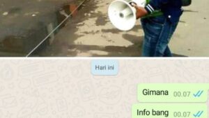 Sebaran WhatsApp Oleh Panitia Ketua Pemilihan RW Desa Sumber Jaya, Pendaftaran Calon Bayar 1 Juta
