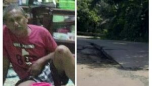 Gara-Gara Jalan Amblas Tak Kunjung Diperbaiki, Ajat Resmana Jadi Korban Kecelakaan