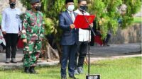 Wakili Pemerintah, Menkominfo Pimpin Upacara Apel Persada Pertiwi Pemakaman Harmoko