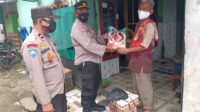 Tempati Rumah Bilik Dan Roboh Akibat Hujan Deras, Kapolsek Cikande Berikan Bantuan