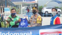 OJOL Rangkasbitung Dapat Sembako Dari Polres Lebak