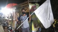 PPKM Level 4 Pedagang Di Rangkasbitung Nyerah Kibarkan Bendera Putih