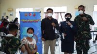 Serbuan Vaksinasi Dosis Kedua di Lanud Sam Ratulangi Manado