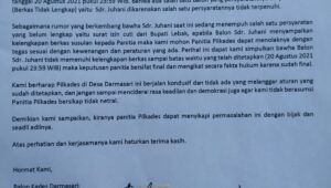 Empat Balon Kades Di Bayah Layangkan Surat Penolakan Ke Panitia