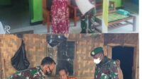 Danramil 0302 Warunggunung Serahkan Bantuan Sembako Untuk Warga Terdampak covid 19