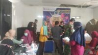 Koramil 05 Balaraja, Bersama Pemdes Desa Buniayu Gelar Vaksinasi Tahap Pertama
