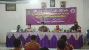 RKPDES Anggaran 2022, Pemdes Desa Benda Prioritas Pembangunan Desa