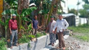 Pembanguan Talud dan saluran Drainase di Kelurahan Baros Lancarkan Limbah Pemukiman setempat