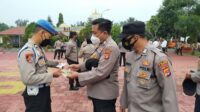 Jelang Pengamanan Pilkades,  Sipropam Polres Lebak Periksa Seluruh Personel