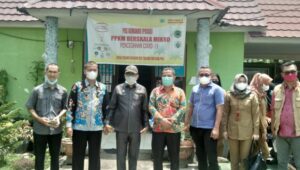 DPMD Provinsi Sumsel Tinjau Posko PPKM di Desa Talang Bulang PALI
