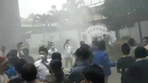 Aksi Mahasiswa Di Pandeglang Tuntut Hasil Temuan BPK Berujung Ricuh