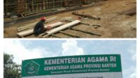 Mantan Kades Soroti Pembangunan RKB MTSN 5 Lebak Abaikan Keselamatan Kerja