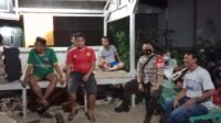 Jaga Lingkungan, Bhabinkamtibmas Polsek Pulomerak Cek Ronda Malam