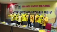 Nofel Saleh Hilabi Terpilih Secara Aklamasi “Menangkan Musda V DPD Golkar Kota Bekasi