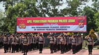 175 Personel Pasukan BKO Polres Lebak Diberangkatkan Ke Tangerang