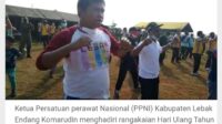 DPD PPNI Lebak Dukung Kegiatan HUT TNI Ke-76 Di Batalyon Mandala Yudha