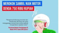 Pemotor Dilarang Mendengarkan Musik Gunakan Earphone, Merokok Dan Gunakan GPS Melanggar Denda 750Ribu