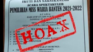 Kabid Humas Polda Banten : Pemilihan Miss Waria Banten 2021-2022 Hoax