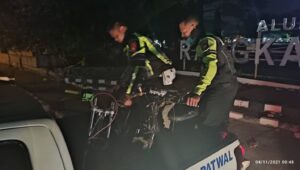 Tadi Malam Sat Lantas Polres Lebak Berhasil Gagalkan Aksi Balap Liar