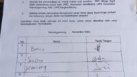 Beredar Surat Pernyataan Mosi Tidak Percaya Pengurus LMPI Warungggunung,Begini Isi Suratnya
