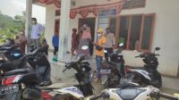 Kanit Binmas Bersama Kanit Reskrim Polsek Lebakgedong  Sambangi Kantor Desa Ciladaeun Berikan Pesan Kamtibmas