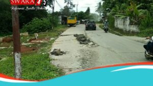 Diduga Anggaran Pemeliharaan Cukup Besar,Jalan Kaduagung-Cileles Rusak Lagi