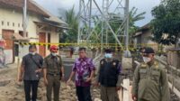 Dua Kali Satpol PP Kabupaten Tangerang Hentikan Pembangunan Tower BTS Di Kecamatan Jayanti