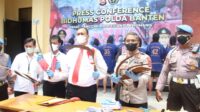 Temukan Sajam Sejenis Clurit dan Pedang, Polda Banten Tangkap Puluhan Berandal Jalanan Di Cisoka
