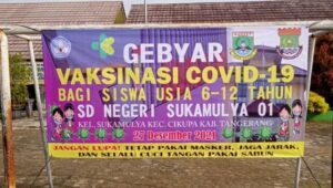 SDN Sukamulya 01 Cikupa Laksanakan Vaksin Untuk Anak Usia 6-12 Tahun