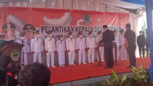 Libatkan Ratusan Personil Aparat Keamanan, Pelantikan Kades di PALI Berlangsung Aman dan Lancar