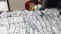 Satuan reserse narkoba  Polres Cilegon Banten amankan Ratusan obat keras.